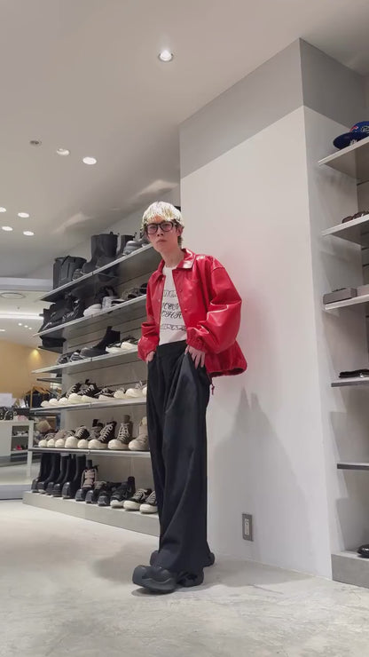 LAMB LEATHER COACH JACKET