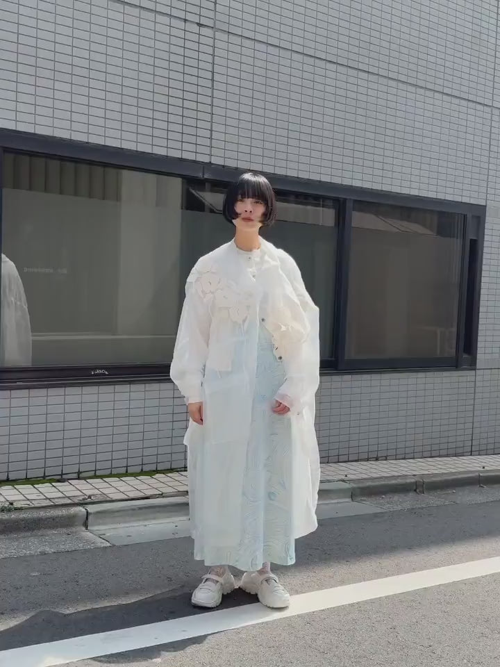 Mame Kurogouchi(マメクロゴウチ) 2026SS MARBLE PRINT JERSEY DRESS