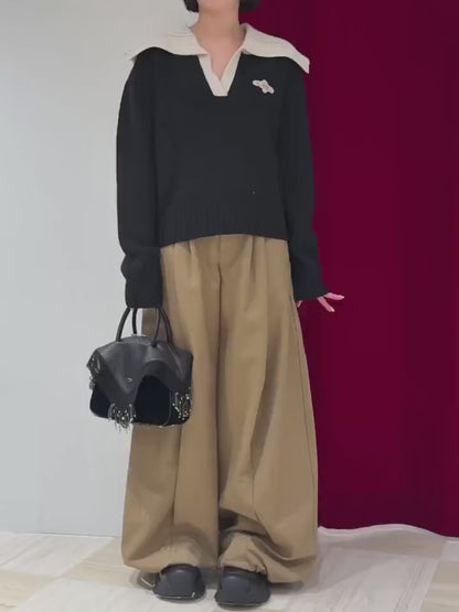 BONTAN WIDE TROUSERS
