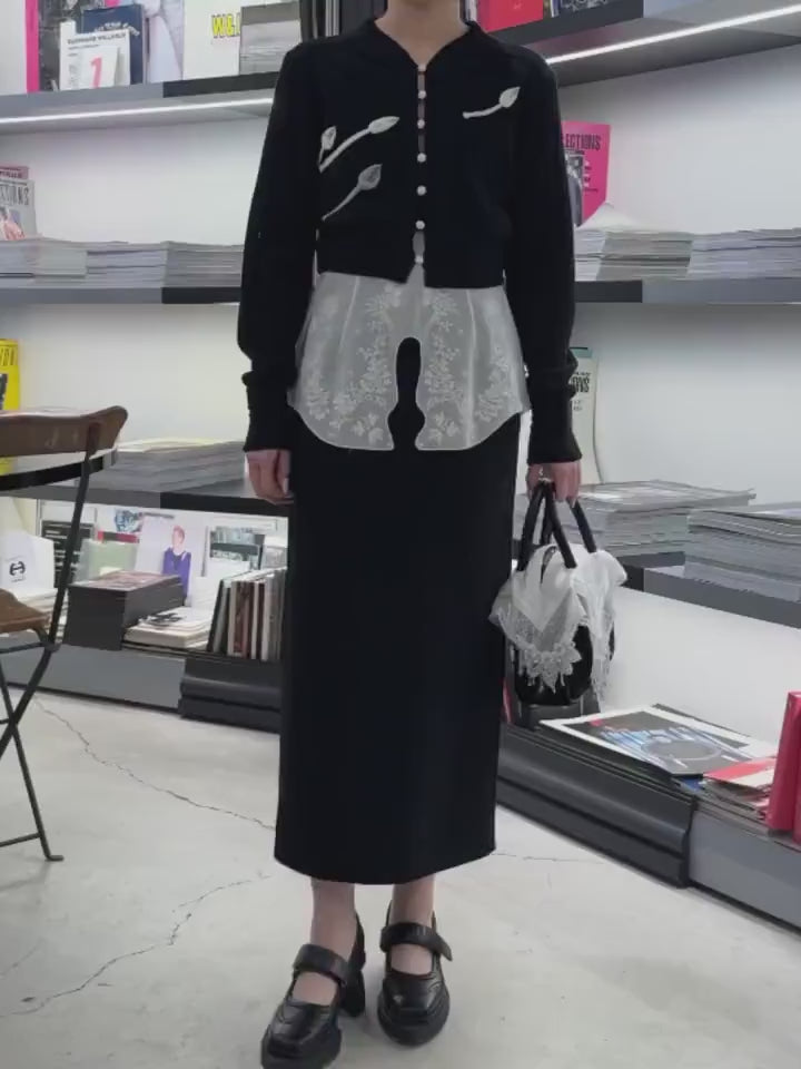 Mame Kurogouchi(マメクロゴウチ) 2026SS 3D FLORAL MOTIF KNIT