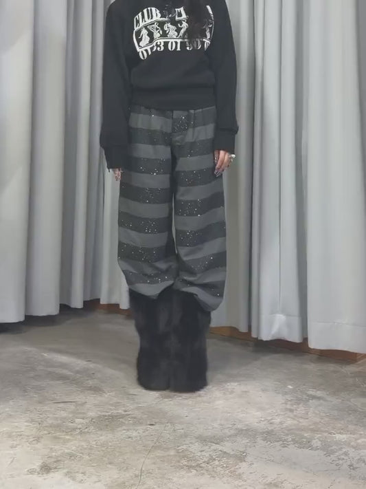 SHOULDER PAD SWEATSHIRT KNIT