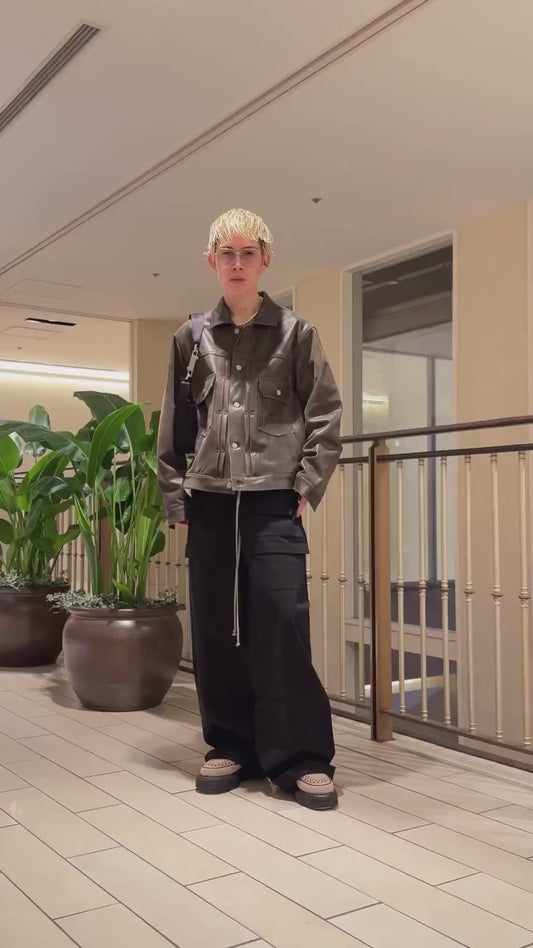 CREATCH WIDE CARGO DRAWSTRING - BLACK