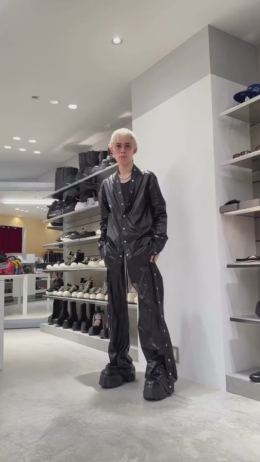 WIDE PUSHER PANTS - BLACK