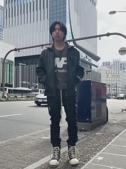 MILLITARY LEATHER FLIGHT JACKET