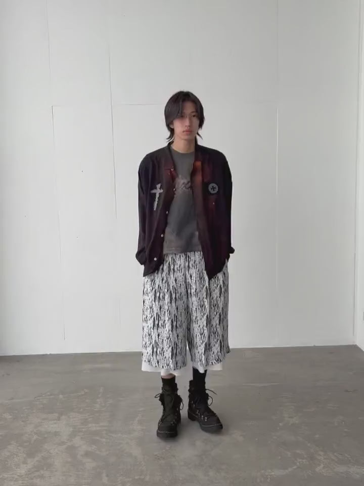 sulvam(サルバム) 2026SS JACQUARD EASY HALF PANTS MX-P07-500