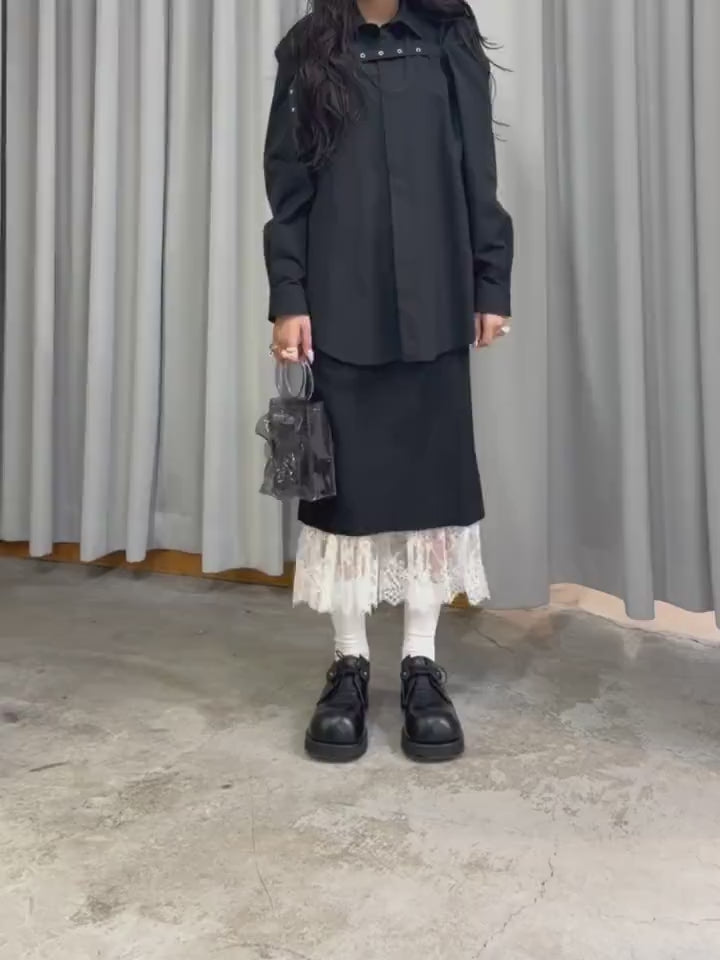 FETICO(フェティコ) 2026SS PLEATED PANELED SKIRT FTC262-0502