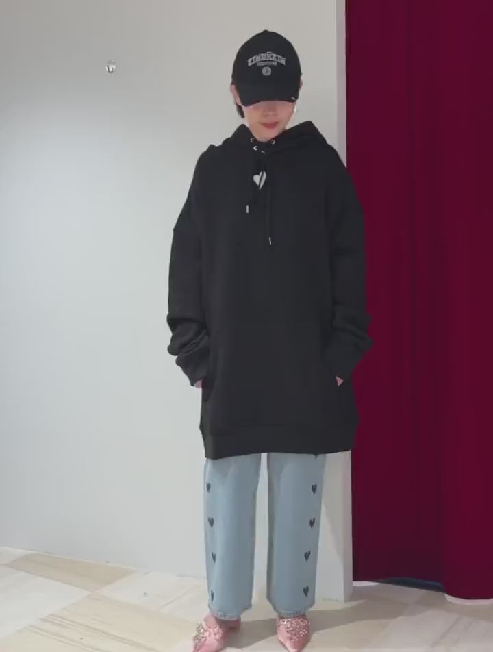 KIMHEKIM(キムヘキム) 2026SS HEART STAMPED JEANS KHK-JN052