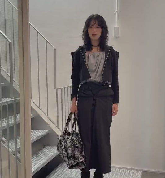 NYLON TYPEWRITER SKIRT