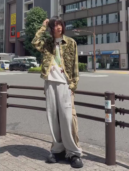 EMBROIDERED BLOUSON SHIRT