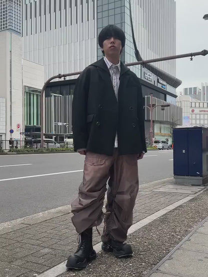 FADE LAPEL DOUBLE JACKET+DETACHEDBONE SAILOR