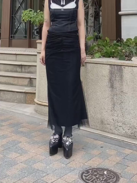 METAL FLOWER+PIERCED PLATFORM SANDAL