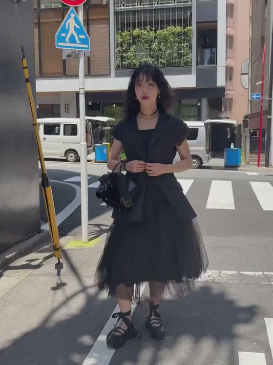 REVERSIBLE TULLE SKIRT