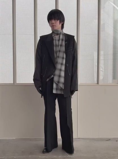 IMITATION LONG COLLAR SHIRT