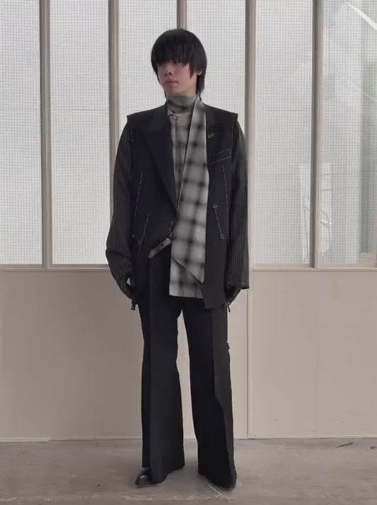 IMITATION LONG COLLAR SHIRT
