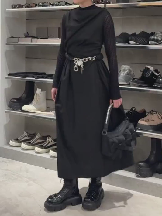 PLATFORM BUCKLE COMBAT BOOT