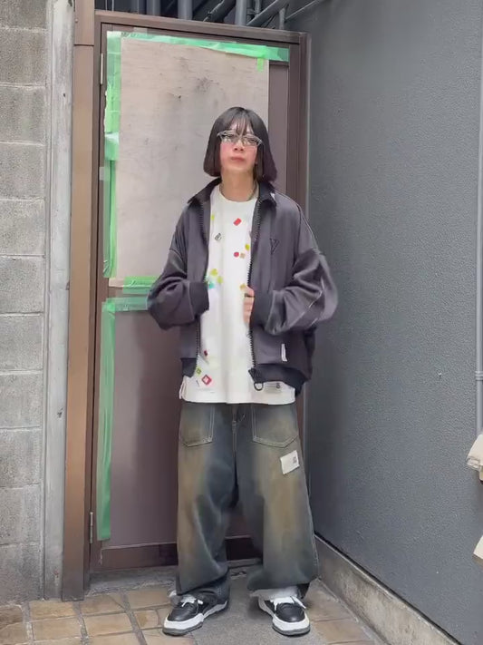 SWEAT LAYERED JEANS