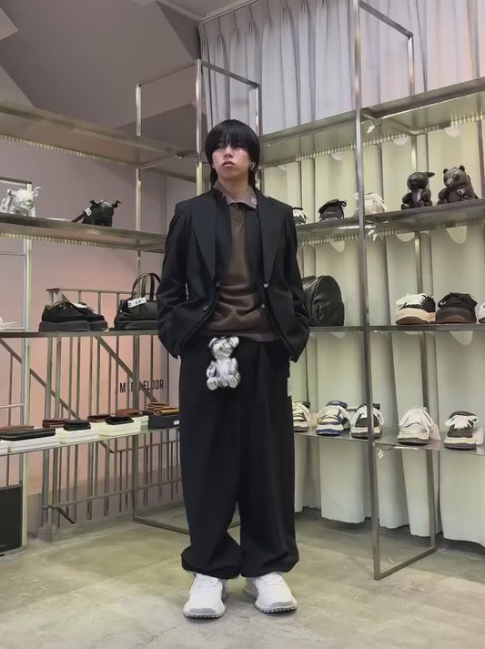 WOOLY TEXTURE LAYERED JACKET