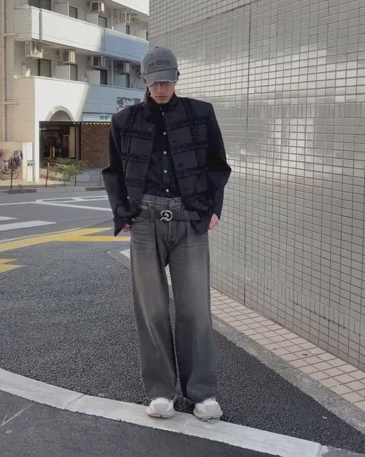 RIBBON DETAIL TULLE SHIRT