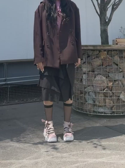 FADE LAPEL DOUBLE JACKET+DETACHEDBONE SAILOR