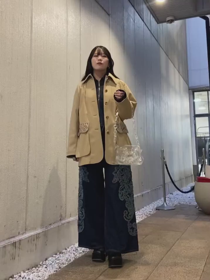 Mame Kurogouchi(マメ クロゴウチ)CORDING EMBROIDERY DETAILED MIDDLE