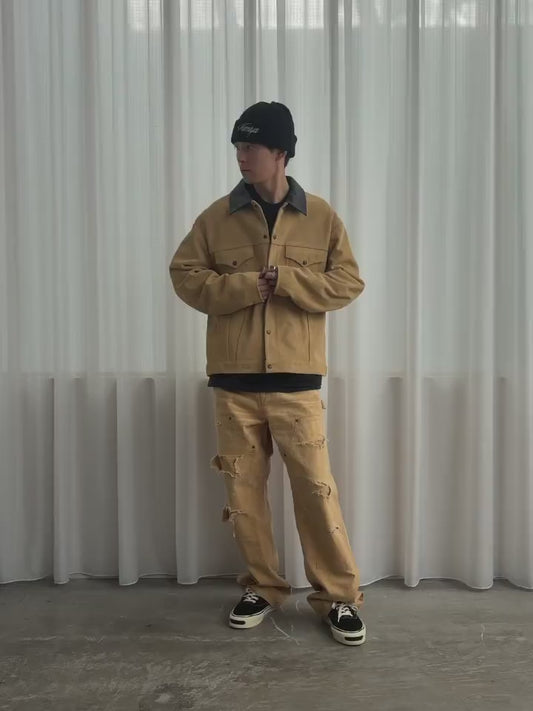 HEAVY SUN-FADED DUCK PAINTER PANTS