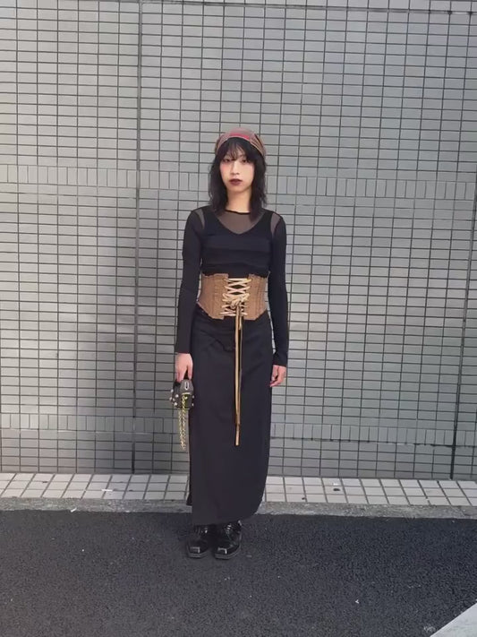 LEATHER CAKE BAG PETIT