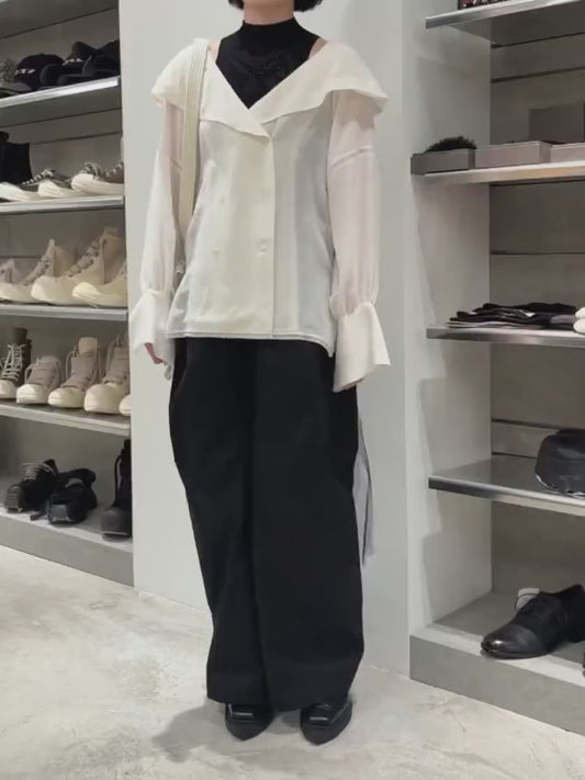 DAMASK LACE KNIT TURTLENECK BODYSUIT