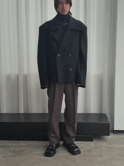 SCULPTURAL WIRED 1 PLEATED TROUSERS