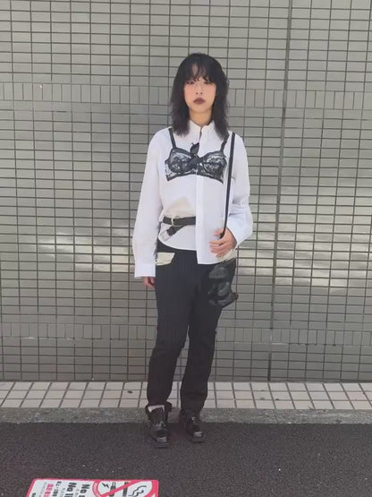 TROMPE L'OEIL BUTTON DOWN SHIRT
