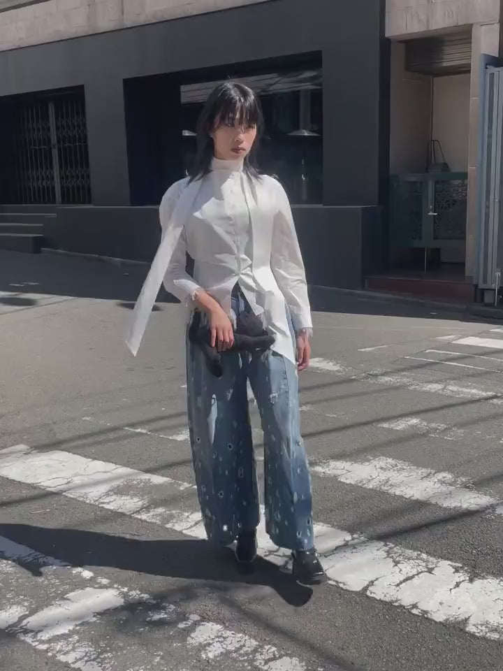 Chika Kisada(チカキサダ) 2026SS DISTRESSED JEANS CP-26063