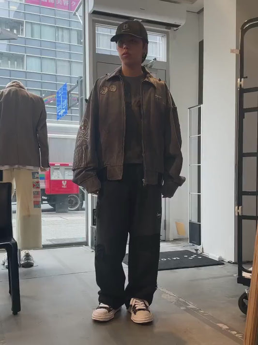 BOOTLEG LOGO CAP（DAMAGE SANDBLAST）