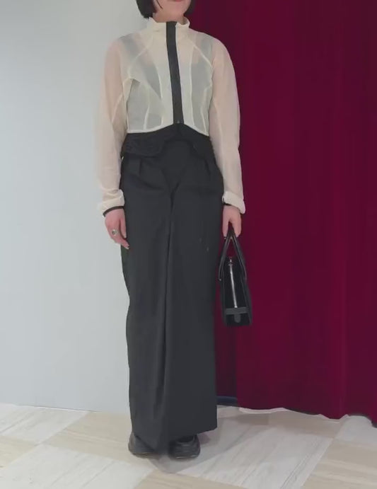 NYLON TYPEWRITER SKIRT