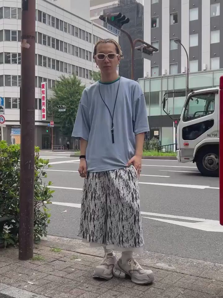 sulvam(サルバム) 2026SS JACQUARD EASY HALF PANTS MX-P07-500