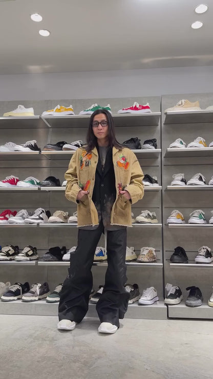 VEGETABLE EMBROIDERY WORK JACKET