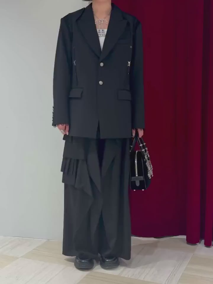 tanakadaisuke GARTER COLLAR PEAKED LAPEL JACKET – MIDWEST ONLINE STORE