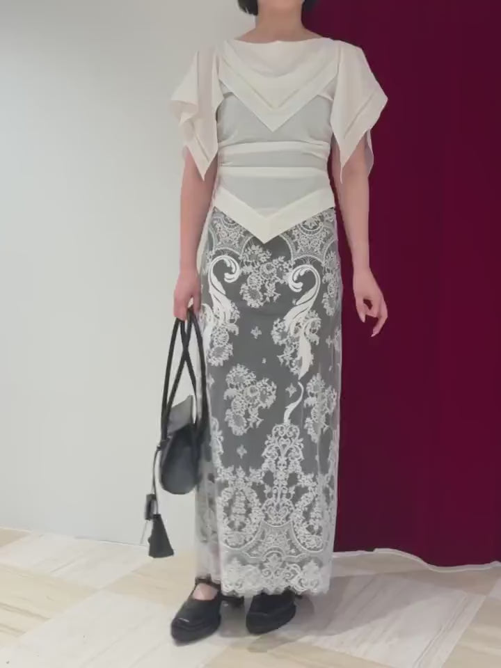 FETICO(フェティコ) 2026SS EMBROIDERED LACE SKIRT FTC262-0505