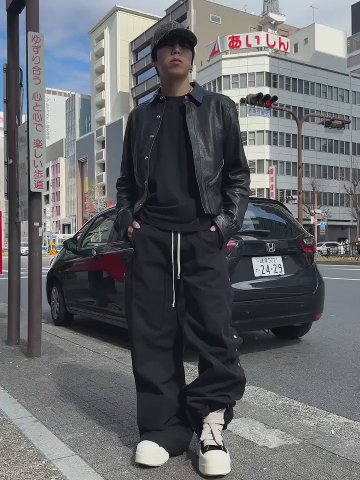 DRKSHDW(ダークシャドウ) 2026SS WIDE PUSHER PANTS - BLACK