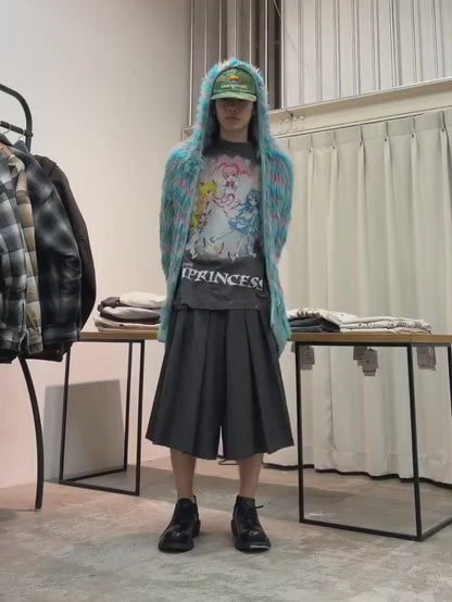 MULTI BORDER HOODIE KNIT