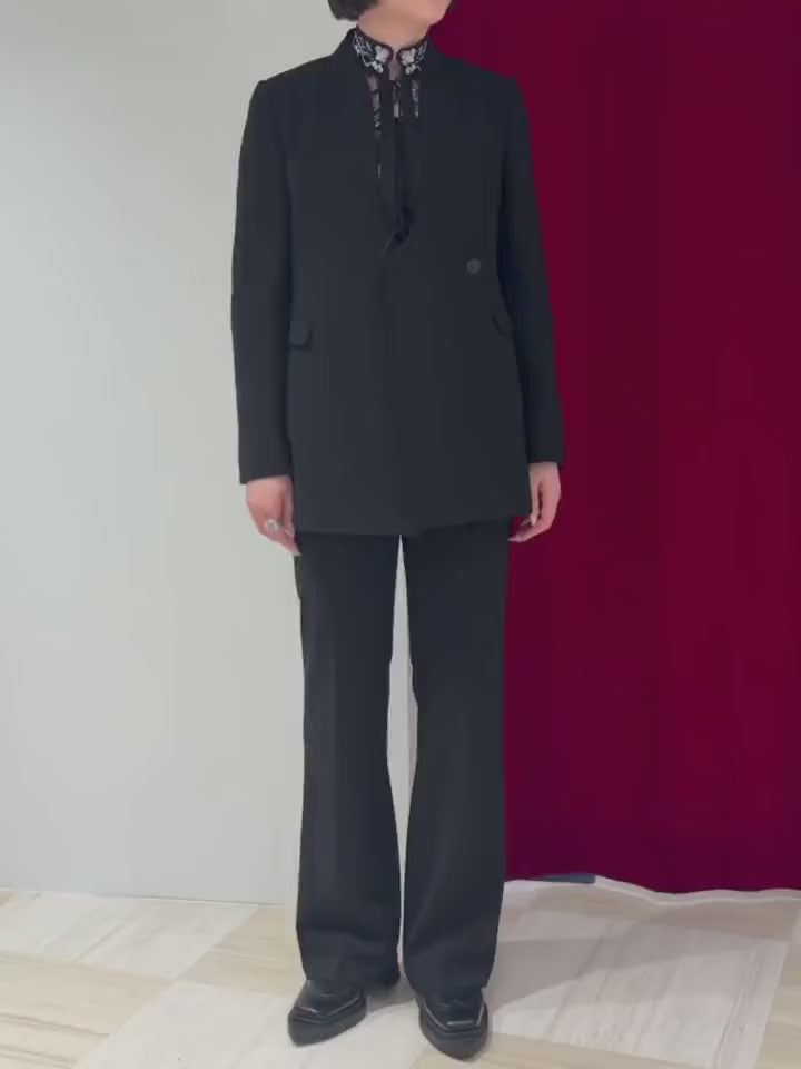 Mame Kurogouchi(マメクロゴウチ) 2026SS TULLE LACE STAND COLLAR