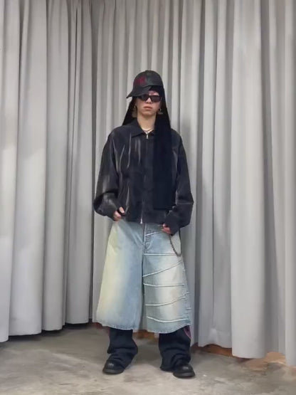 SUN-FADED CORDUROY WORK BLOUSON