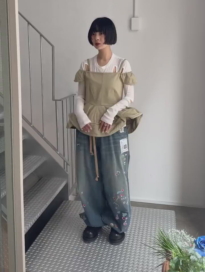 Chika Kisada(チカキサダ) 2026SS OFF SHOULDER PEPLUM TOPS CB-26049