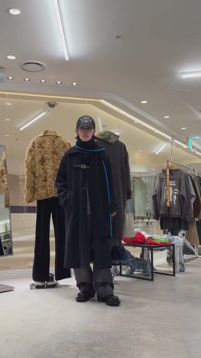 MELTON BIG BALMACCAN COAT