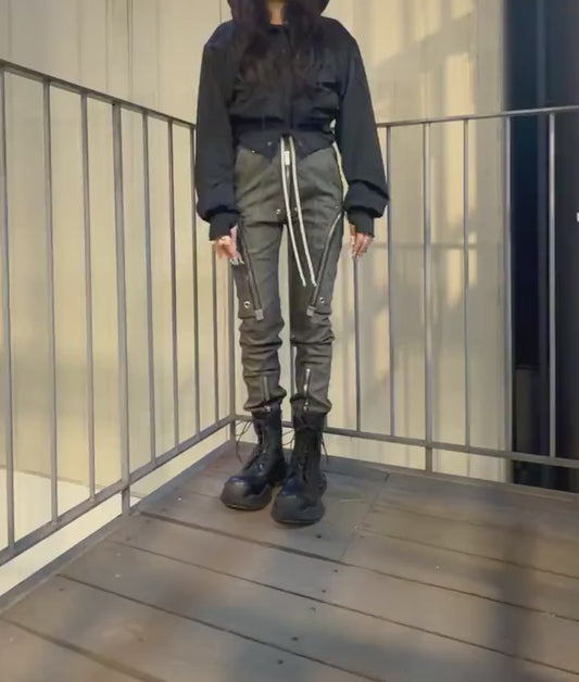 REVERSIBLE STRUCTURED ZIP HOODIE