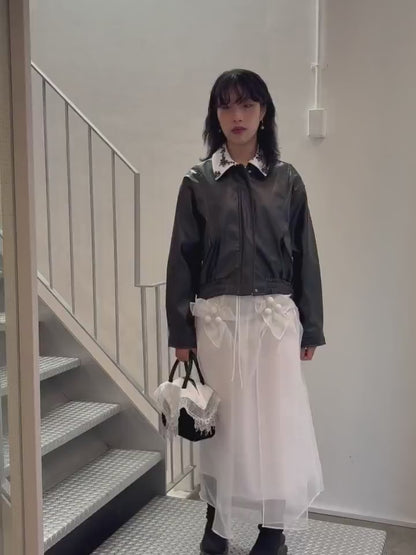 WHITE HANDKERCHIEF HANDBAG