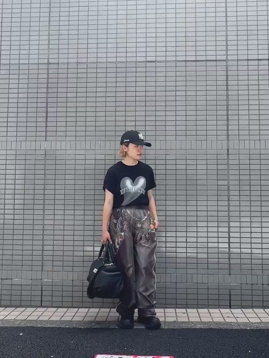 EMBROIDERED CHAIN TRACK PANTS