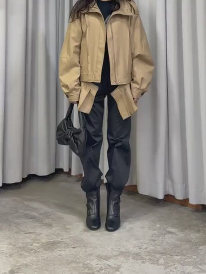 KILT-HEM ZIP BLOUSON