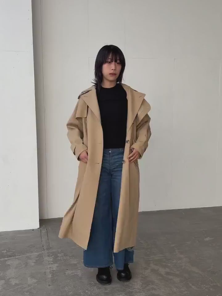 Mame Kurogouchi(マメ クロゴウチ)CORDING EMBROIDERY DETAILED TRENCH