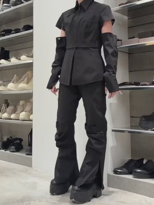 FLARED MEGA TRACTOR - BLACK