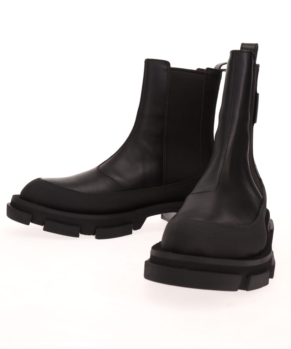 both GAO CHELSEA チェルシーブーツ both - GAO PIERCED CHELSEA-BLACK – both paris