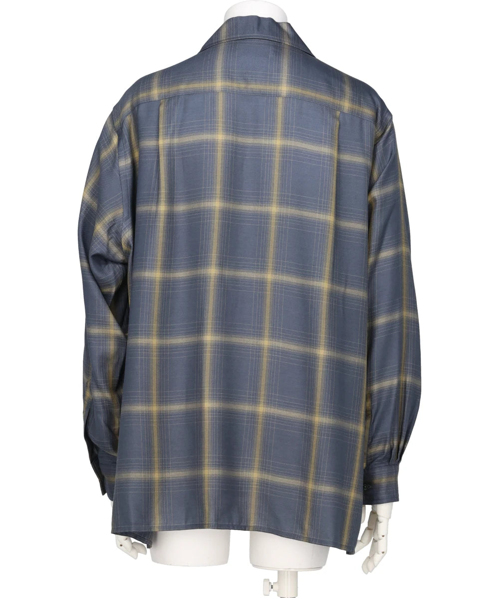 OMBRE PLAID WPOCKET SHIRT